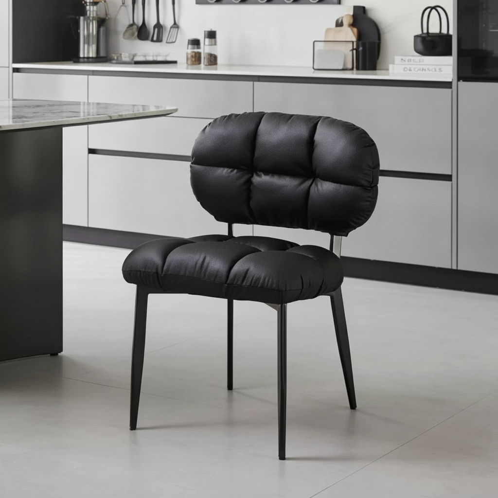 Silla de Comedor Minimalista con Cojín Suave Nube - 2