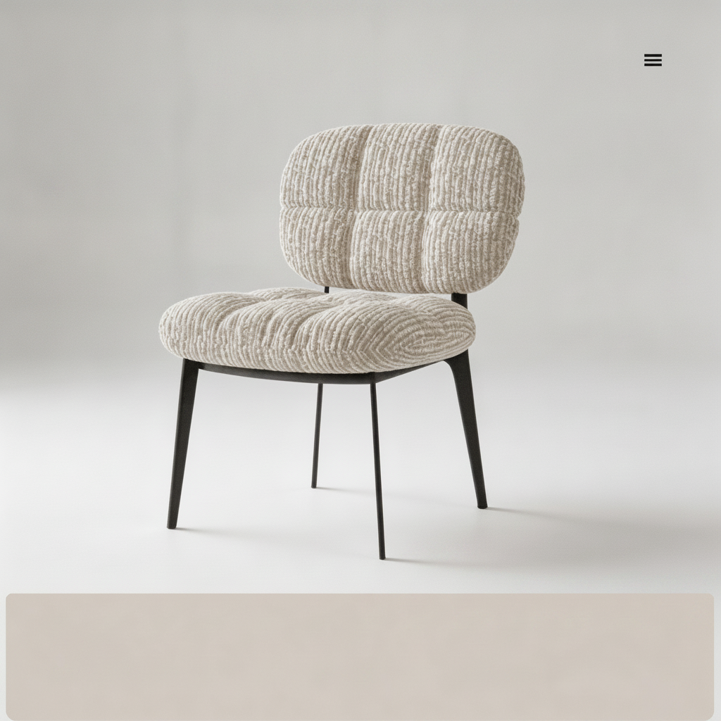 Silla de Comedor Minimalista con Cojín Suave Nube - 7