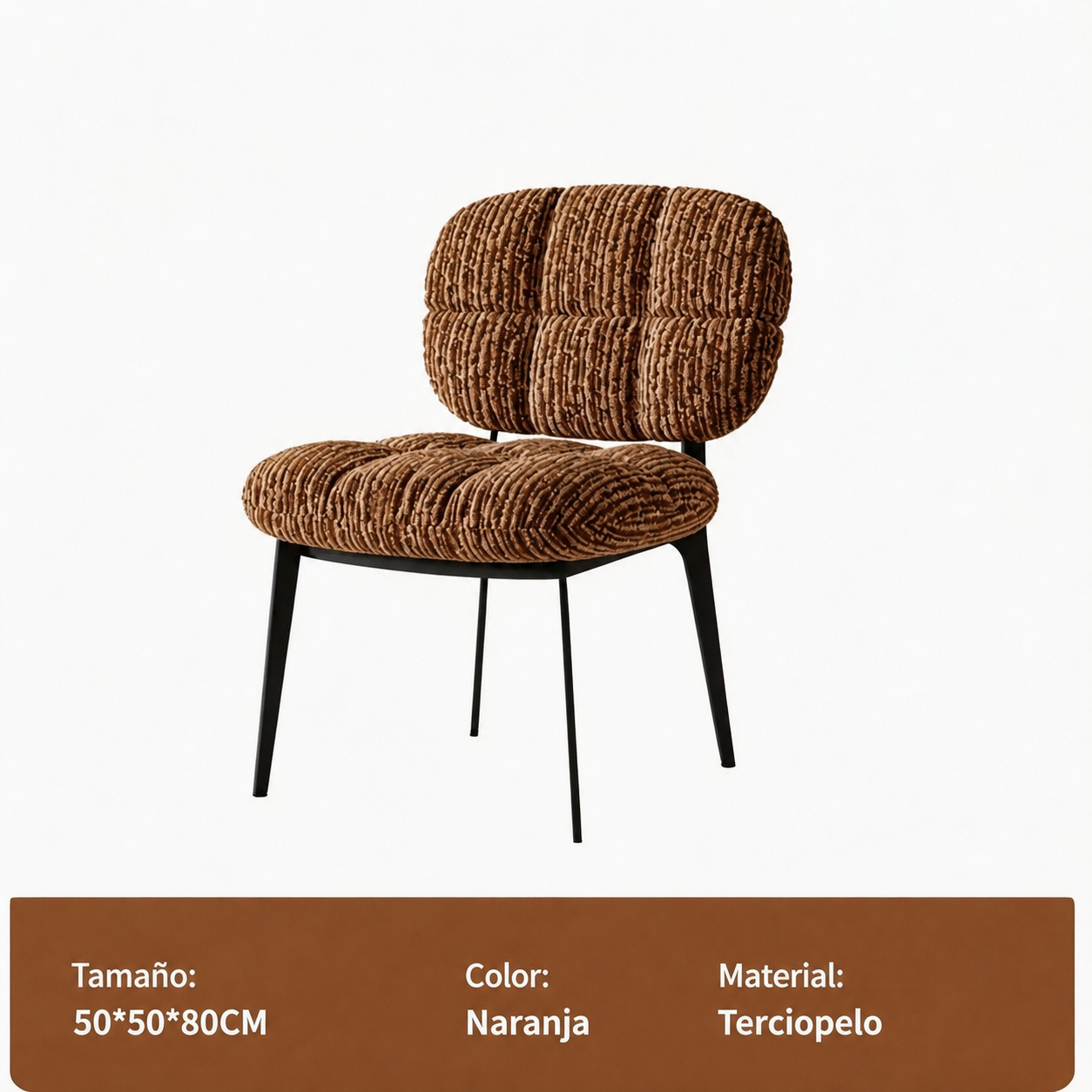Silla de Comedor Minimalista con Cojín Suave Nube