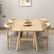 Comedor nórdico minimalista 4 a 8 personas mesa y sillas - 1