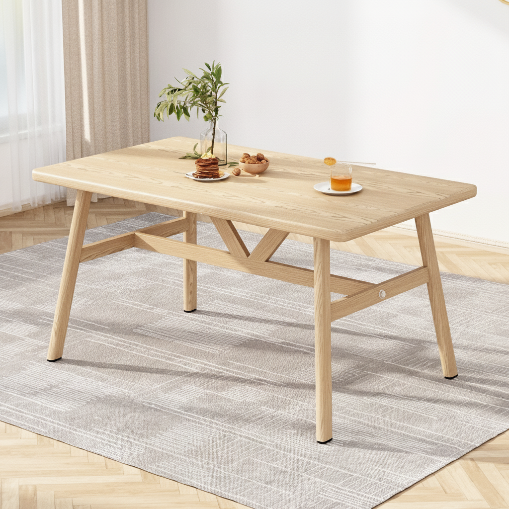 Comedor nórdico minimalista 4 a 8 personas mesa y sillas - 6