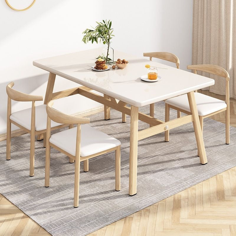 Comedor nórdico minimalista 4 a 8 personas mesa y sillas