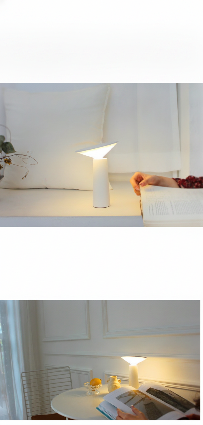 Lámpara LED de Mesa Nórdica con Carga USB - 11