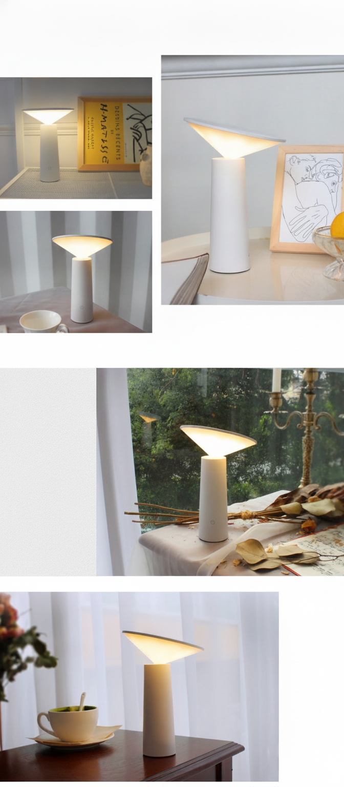 Lámpara LED de Mesa Nórdica con Carga USB - 12