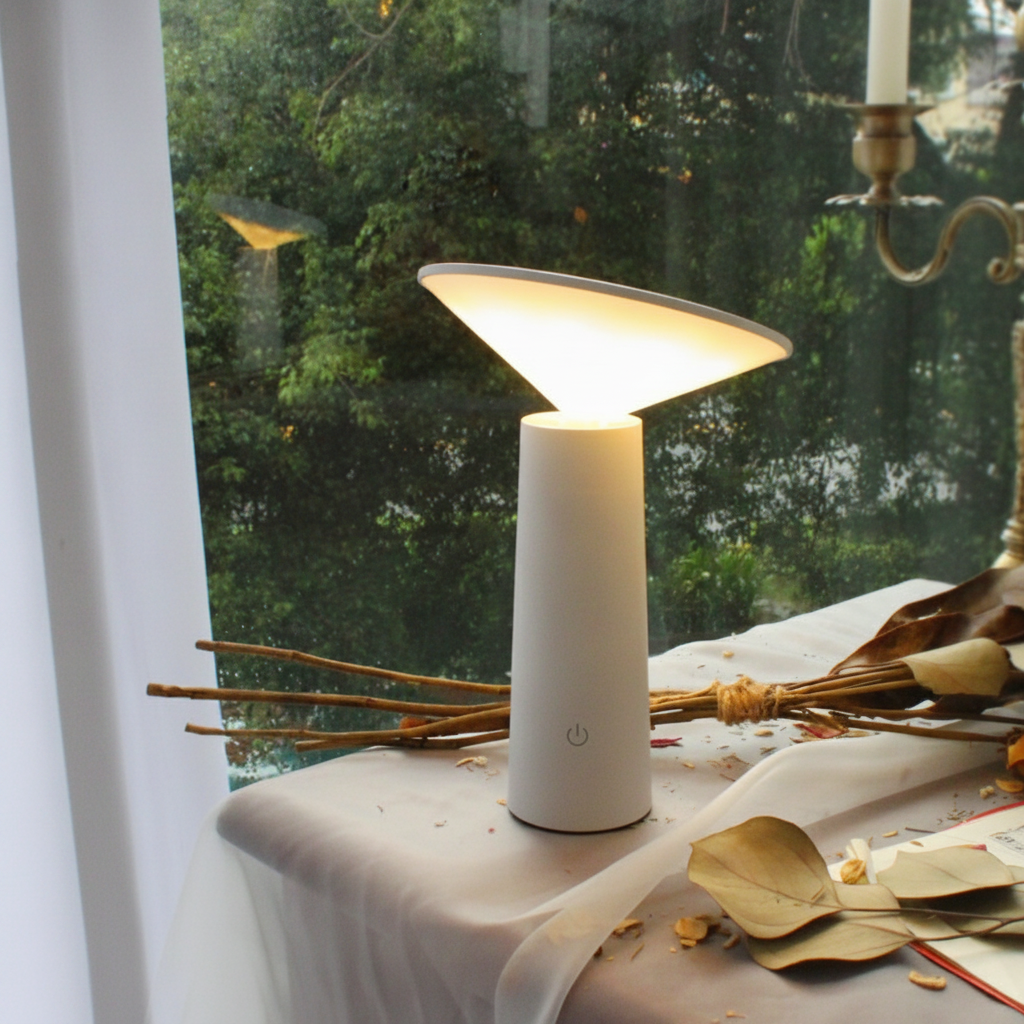 Lámpara LED de Mesa Nórdica con Carga USB - 2