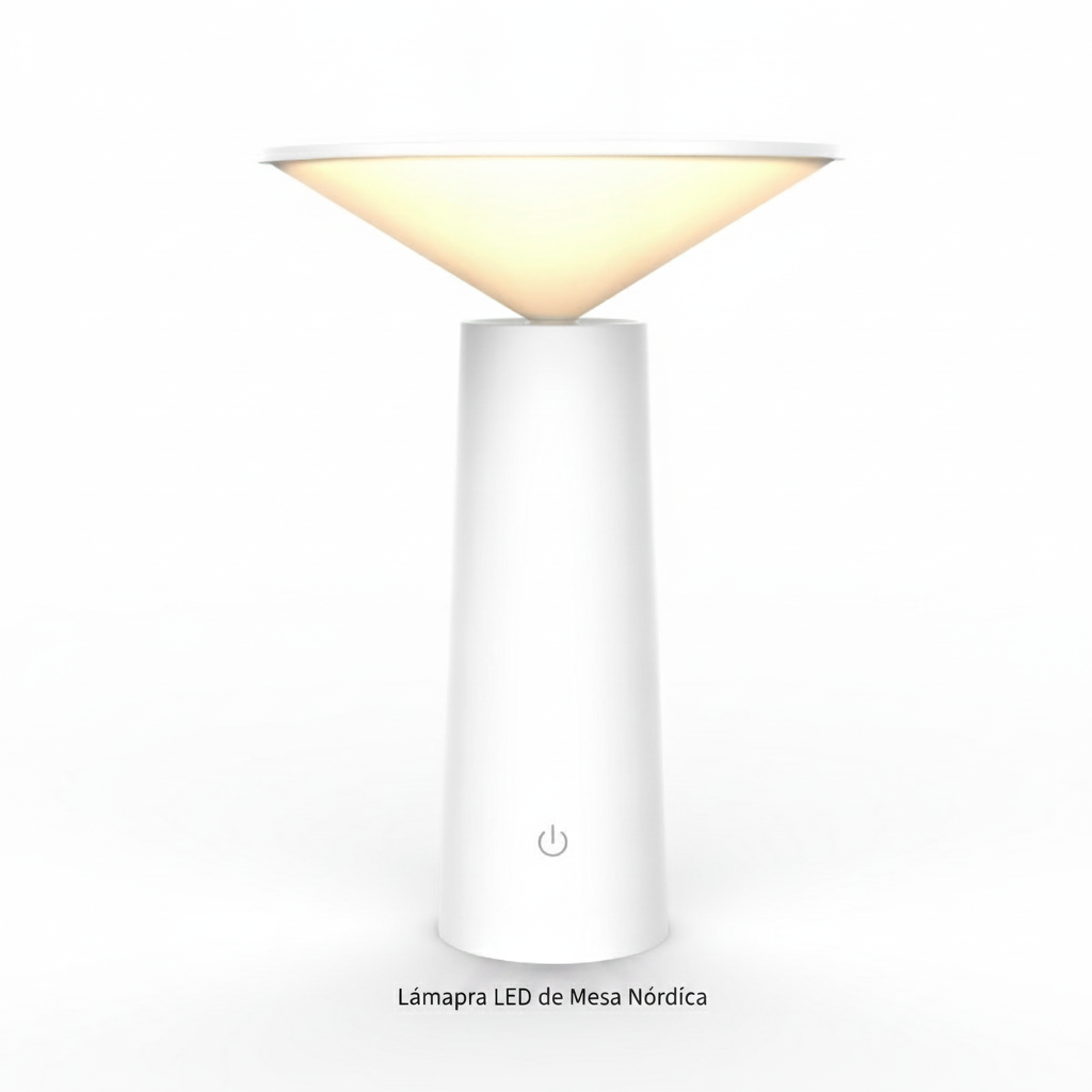 Lámpara LED de Mesa Nórdica con Carga USB - 5
