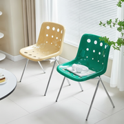 Silla Queso Vintage con Respaldo de Metal | Estilo Aesthetic - 1