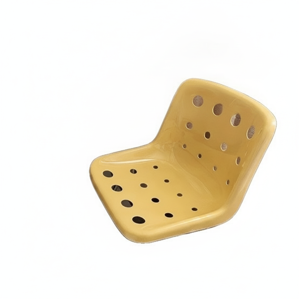 Silla Queso Vintage con Respaldo de Metal | Estilo Aesthetic - 5