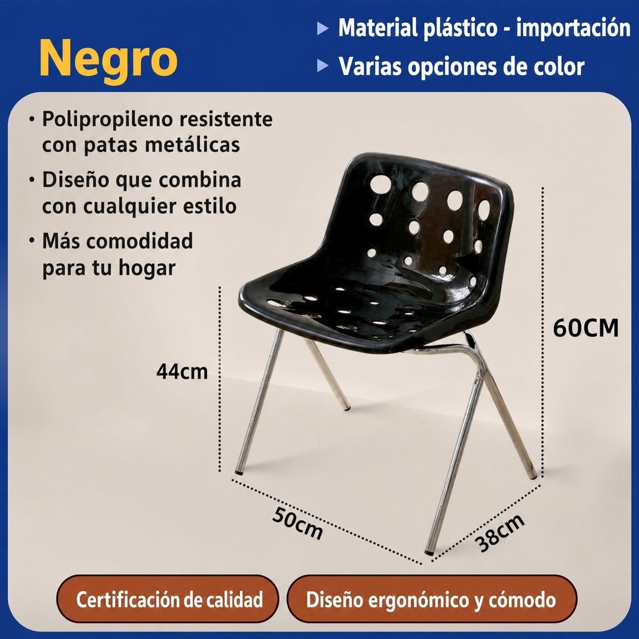 Silla Queso Vintage con Respaldo de Metal | Estilo Aesthetic - 6