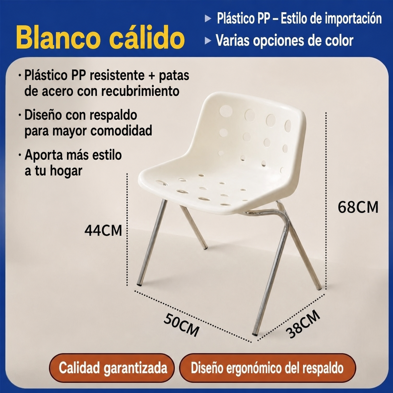 Silla Queso Vintage con Respaldo de Metal | Estilo Aesthetic - 10
