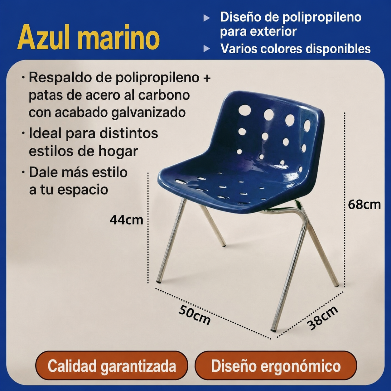 Silla Queso Vintage con Respaldo de Metal | Estilo Aesthetic