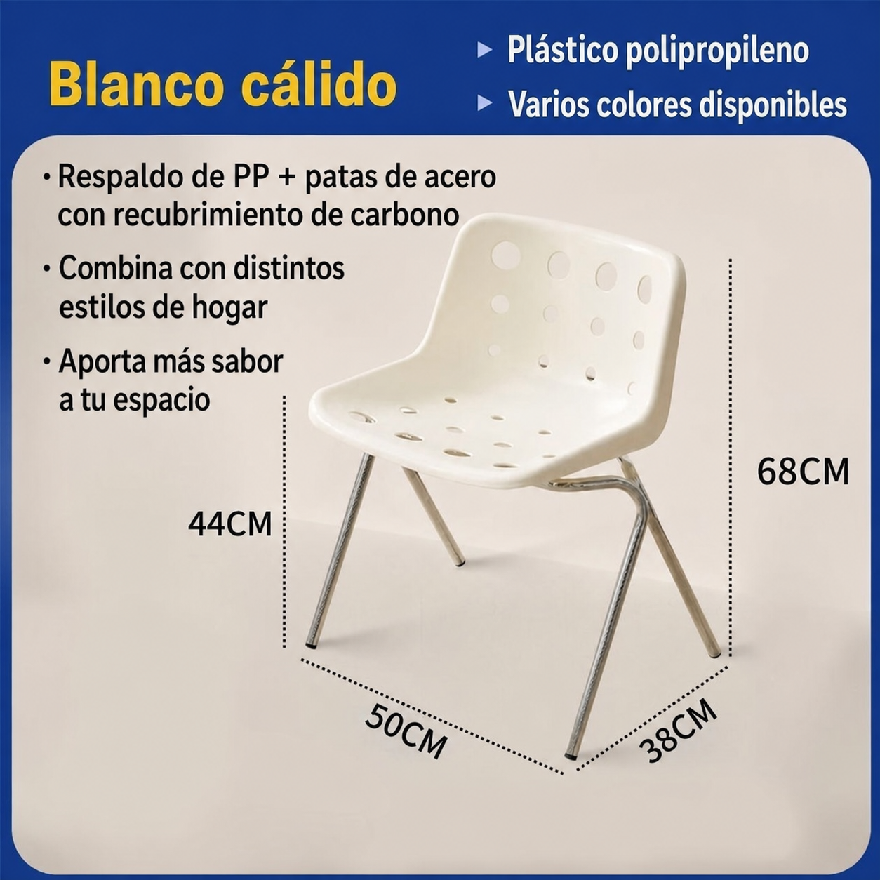 Silla Queso Vintage con Respaldo de Metal | Estilo Aesthetic