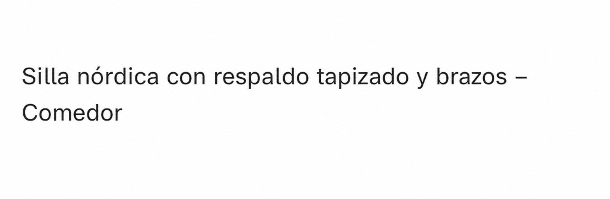 Silla Nórdica con Respaldo Tapizado y Brazos – Comedor - 11