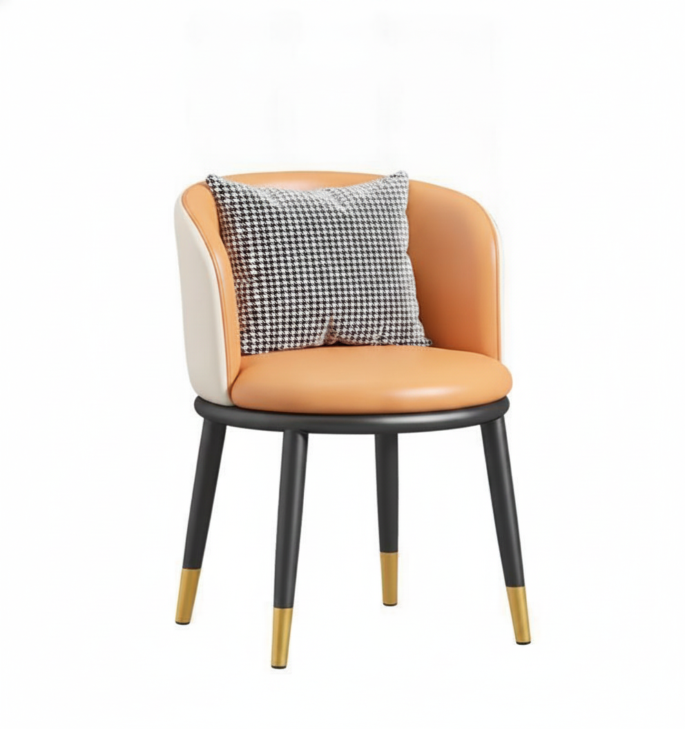 Silla Nórdica con Respaldo Tapizado y Brazos – Comedor - 12