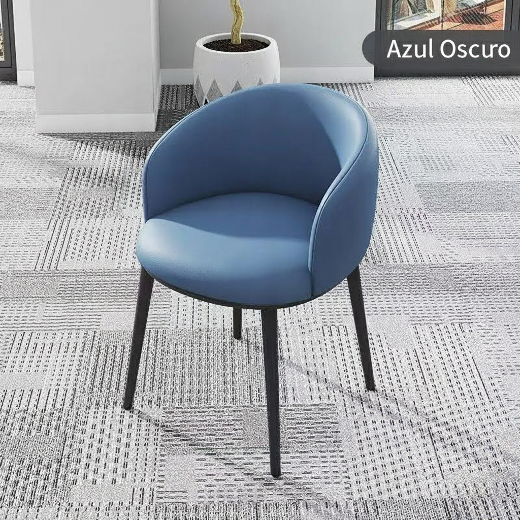 Silla Nórdica con Respaldo Tapizado y Brazos – Comedor - 6