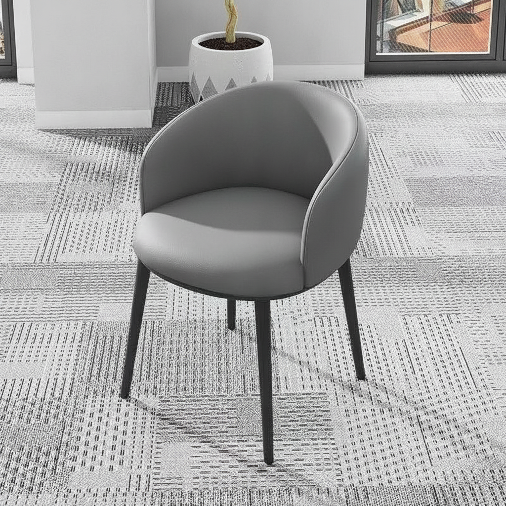 Silla Nórdica con Respaldo Tapizado y Brazos – Comedor - 9