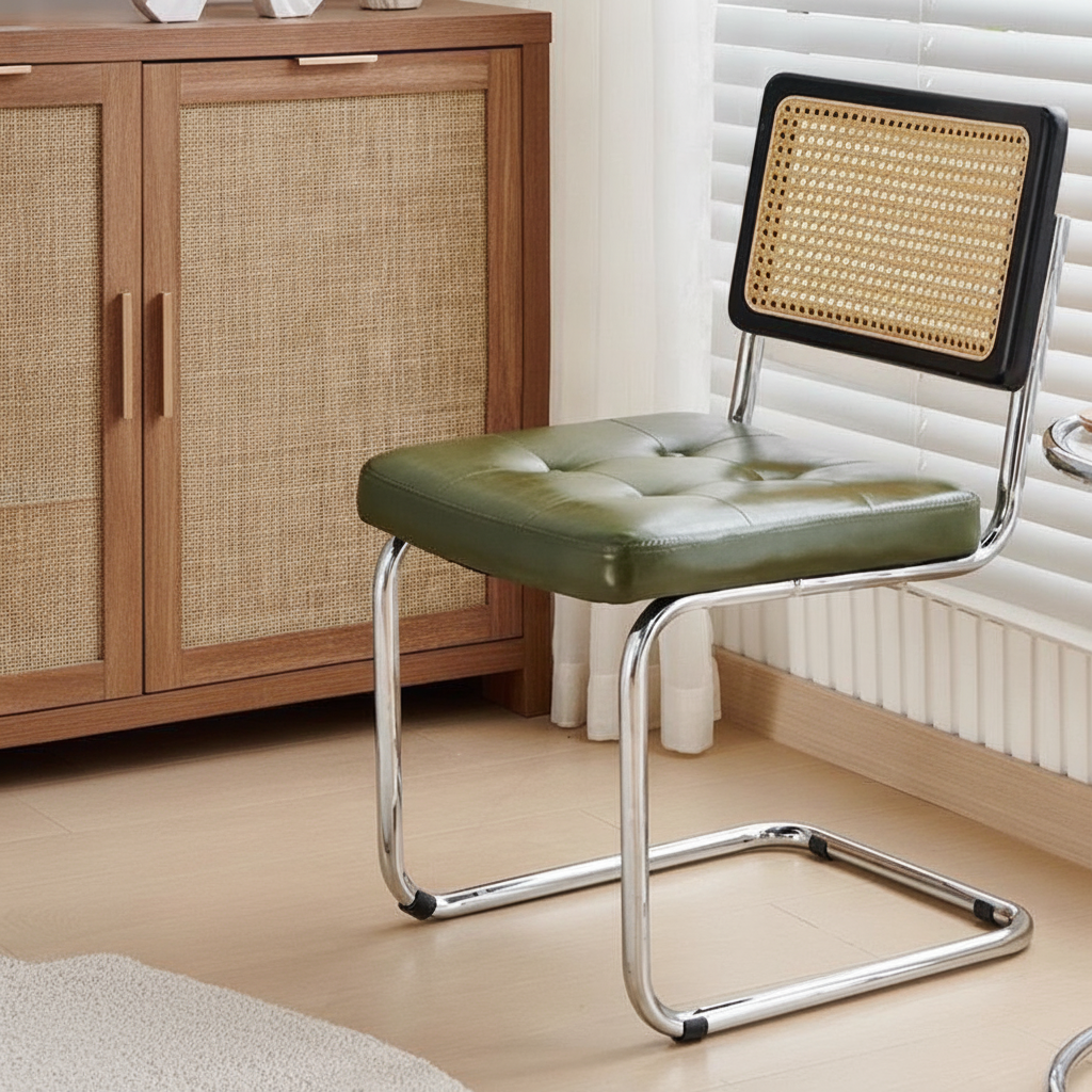 Silla retro estilo rattan para comedor y terraza - 7