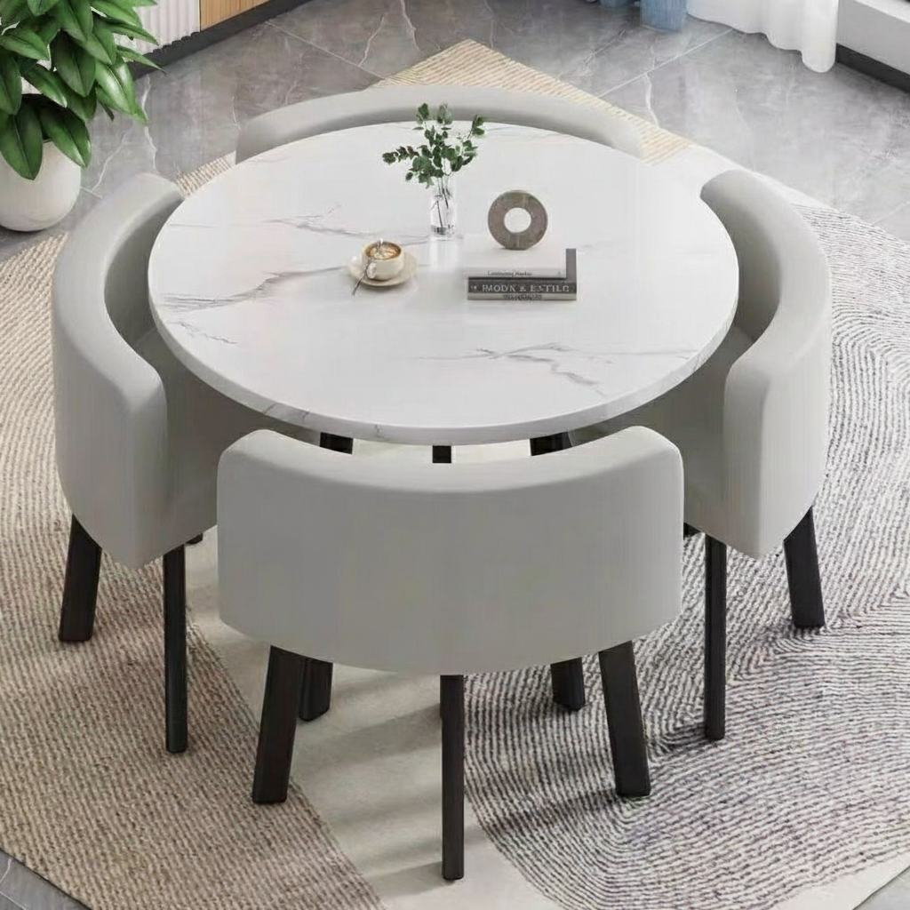 Juego de comedor 1 mesa + 4 sillas estilo italiano - 2