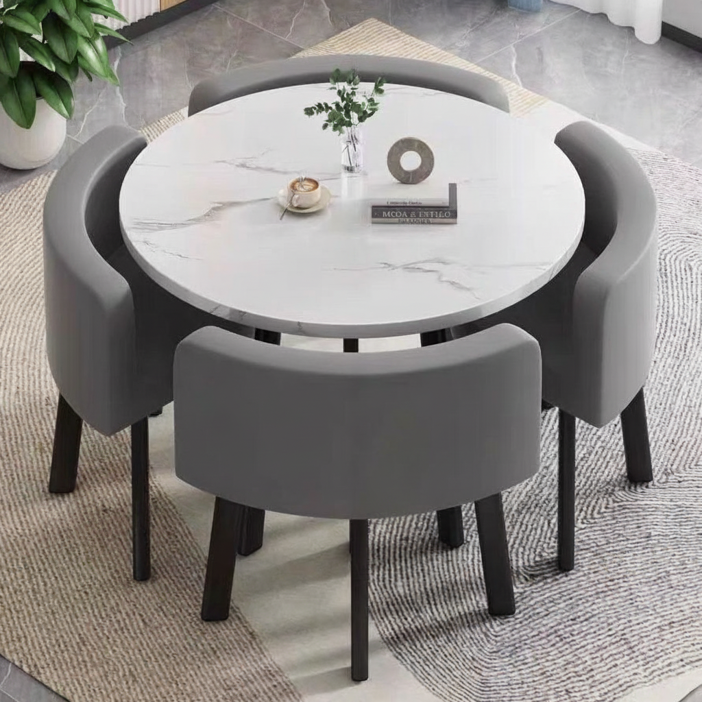 Juego de comedor 1 mesa + 4 sillas estilo italiano - 3