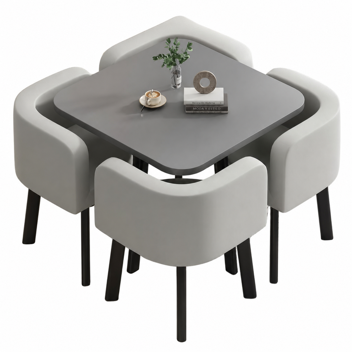 Juego de comedor 1 mesa + 4 sillas estilo italiano - 5