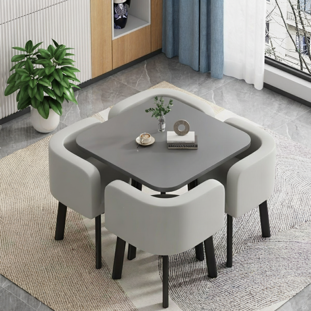 Juego de comedor 1 mesa + 4 sillas estilo italiano - 7