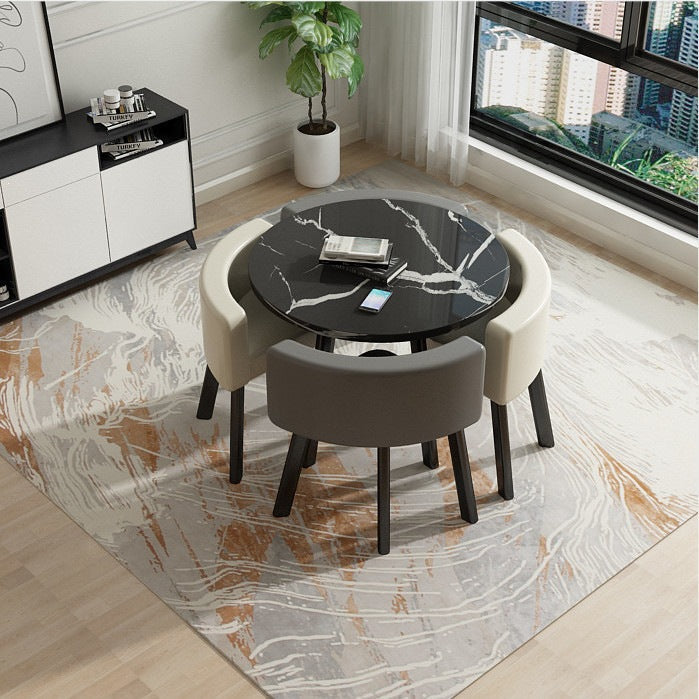 Juego de comedor 1 mesa + 4 sillas estilo italiano