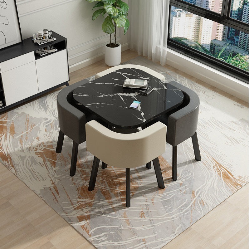 Juego de comedor 1 mesa + 4 sillas estilo italiano
