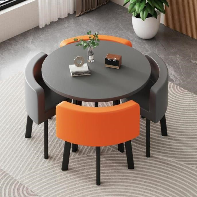 Juego de comedor 1 mesa + 4 sillas estilo italiano