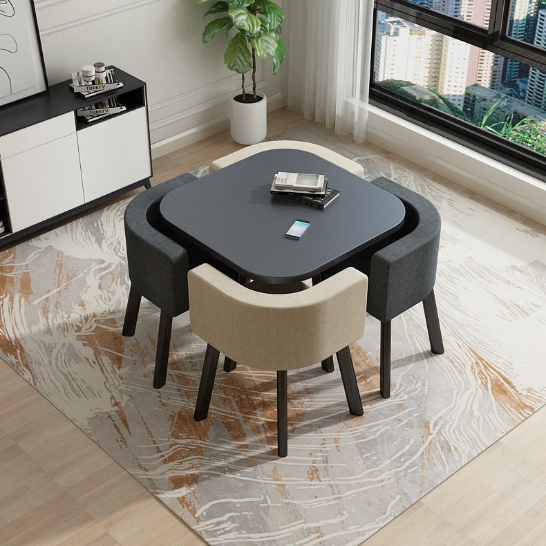 Juego de comedor 1 mesa + 4 sillas estilo italiano