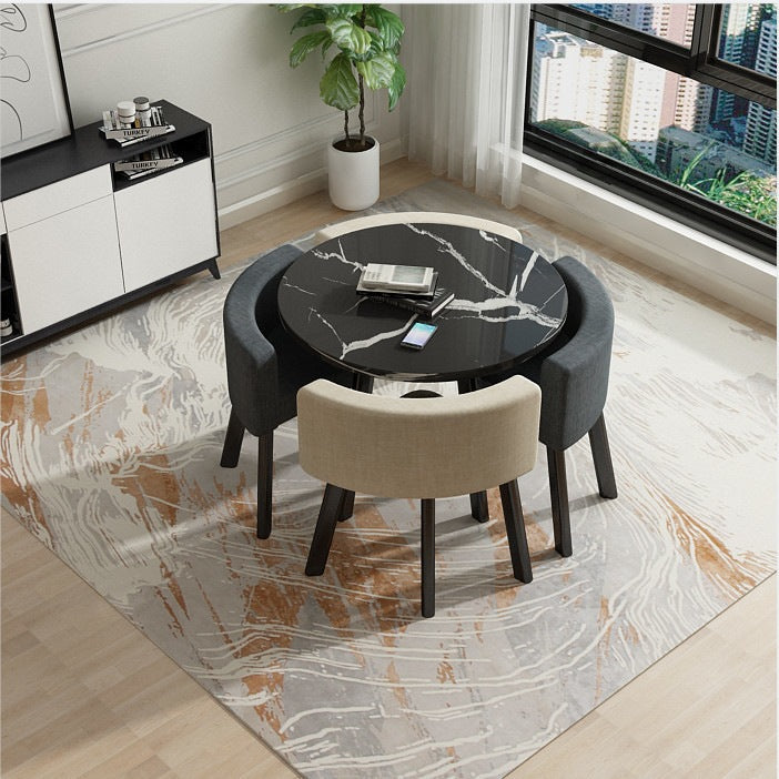 Juego de comedor 1 mesa + 4 sillas estilo italiano