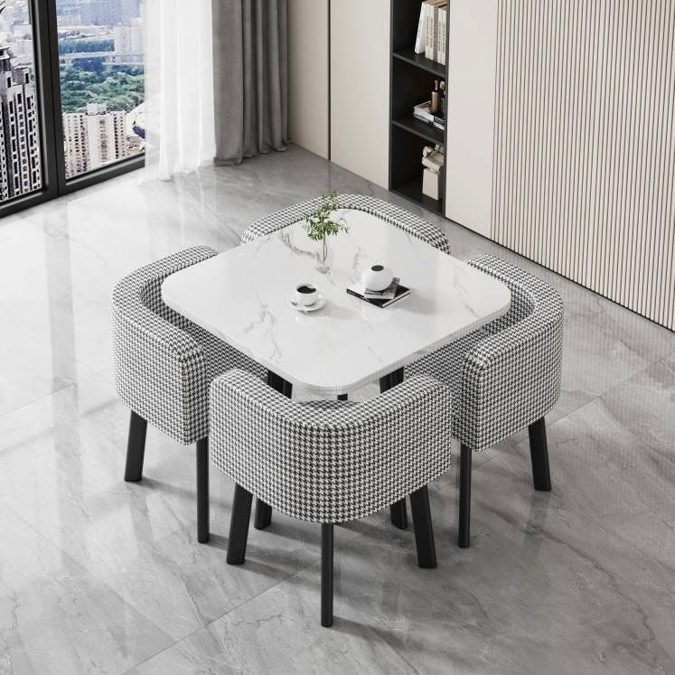 Juego de comedor 1 mesa + 4 sillas estilo italiano