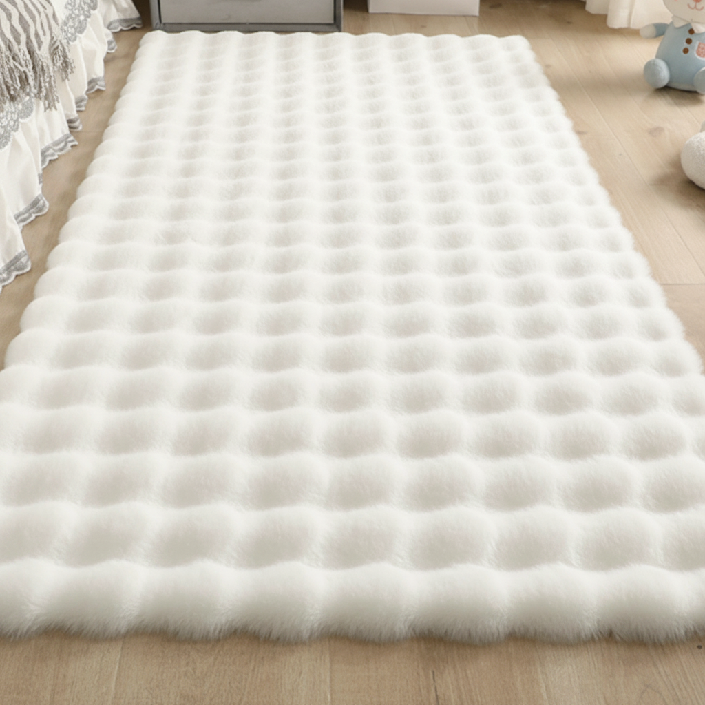 Tapete de peluche burbuja suave para recámara y sala - 2