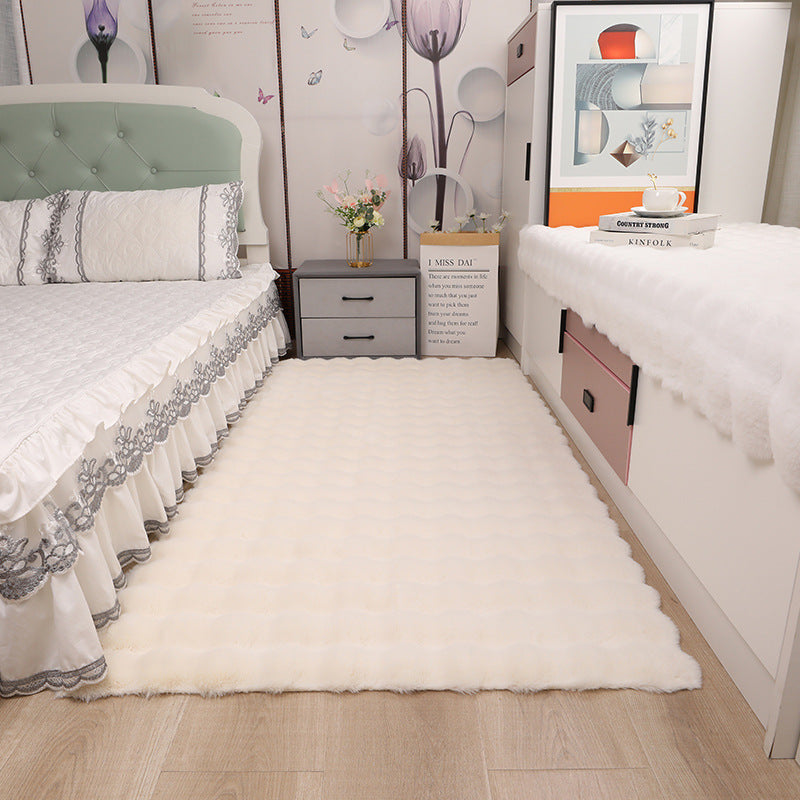 Tapete de peluche burbuja suave para recámara y sala