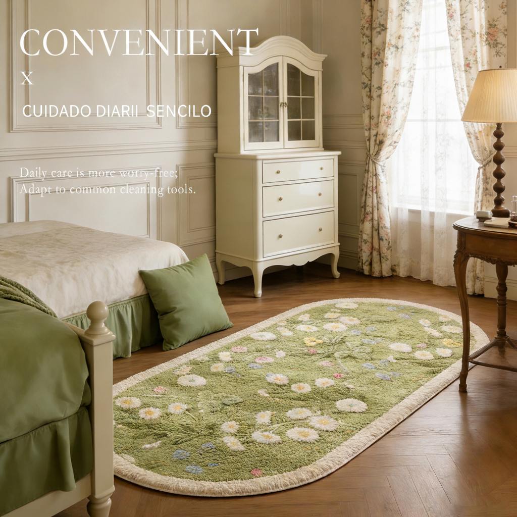 Tapete de Pie de Cama floral - 2