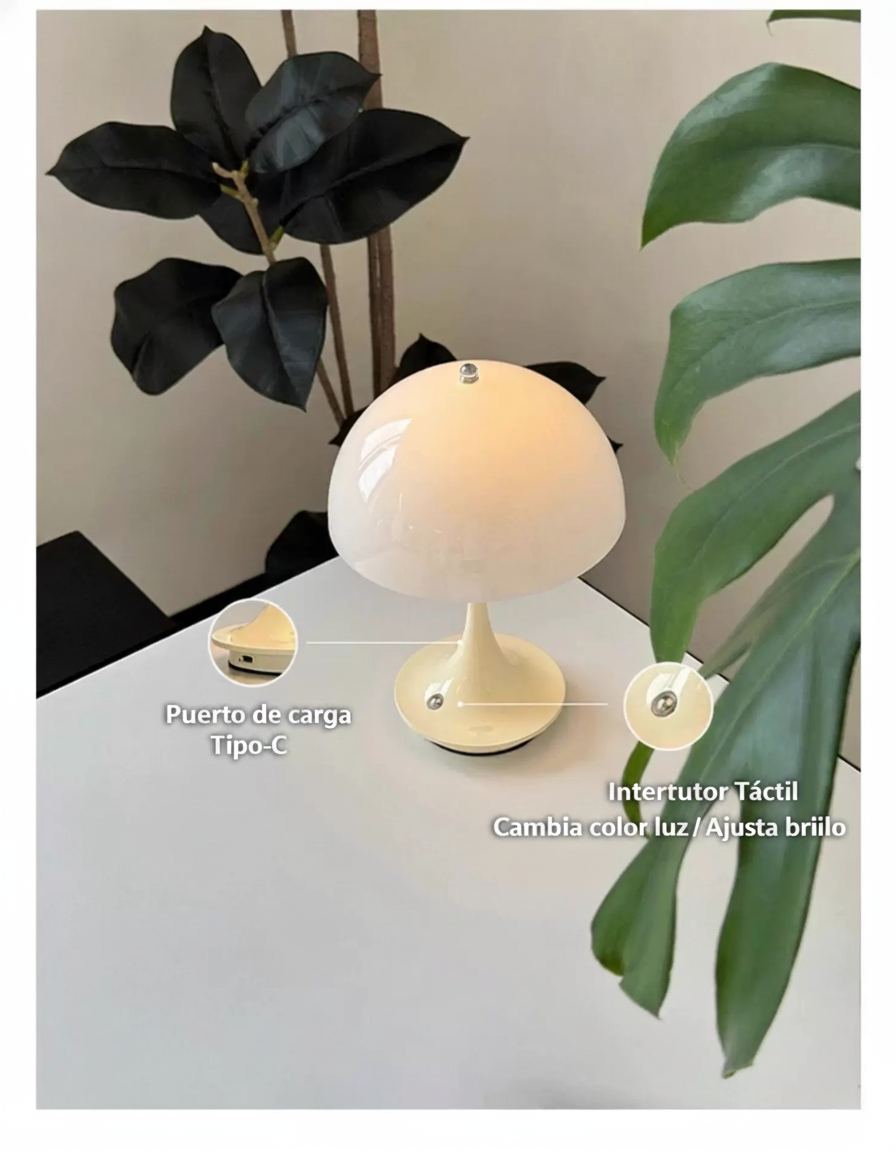 Lámpara de Noche Tipo Capullo con Carga USB y 3 Tonos - 13
