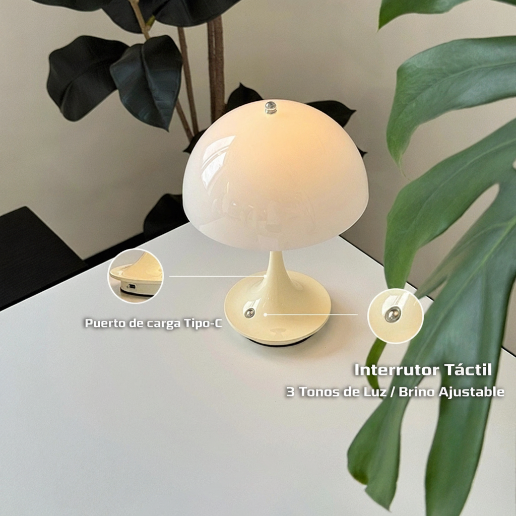 Lámpara de Noche Tipo Capullo con Carga USB y 3 Tonos - 3
