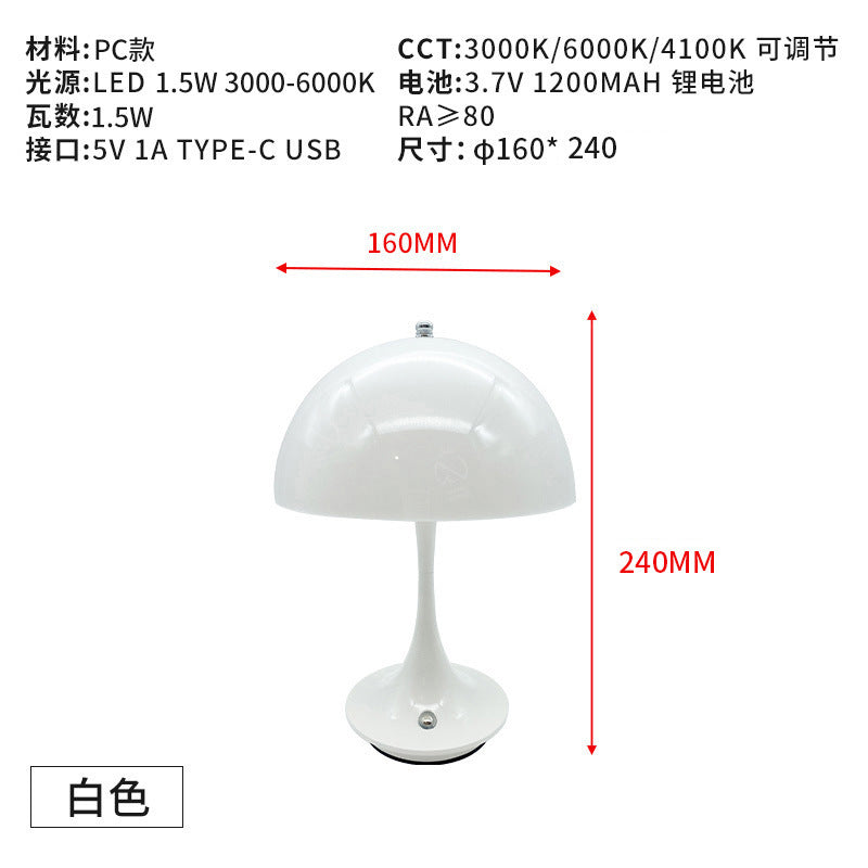 Lámpara de Noche Tipo Capullo con Carga USB y 3 Tonos - 7