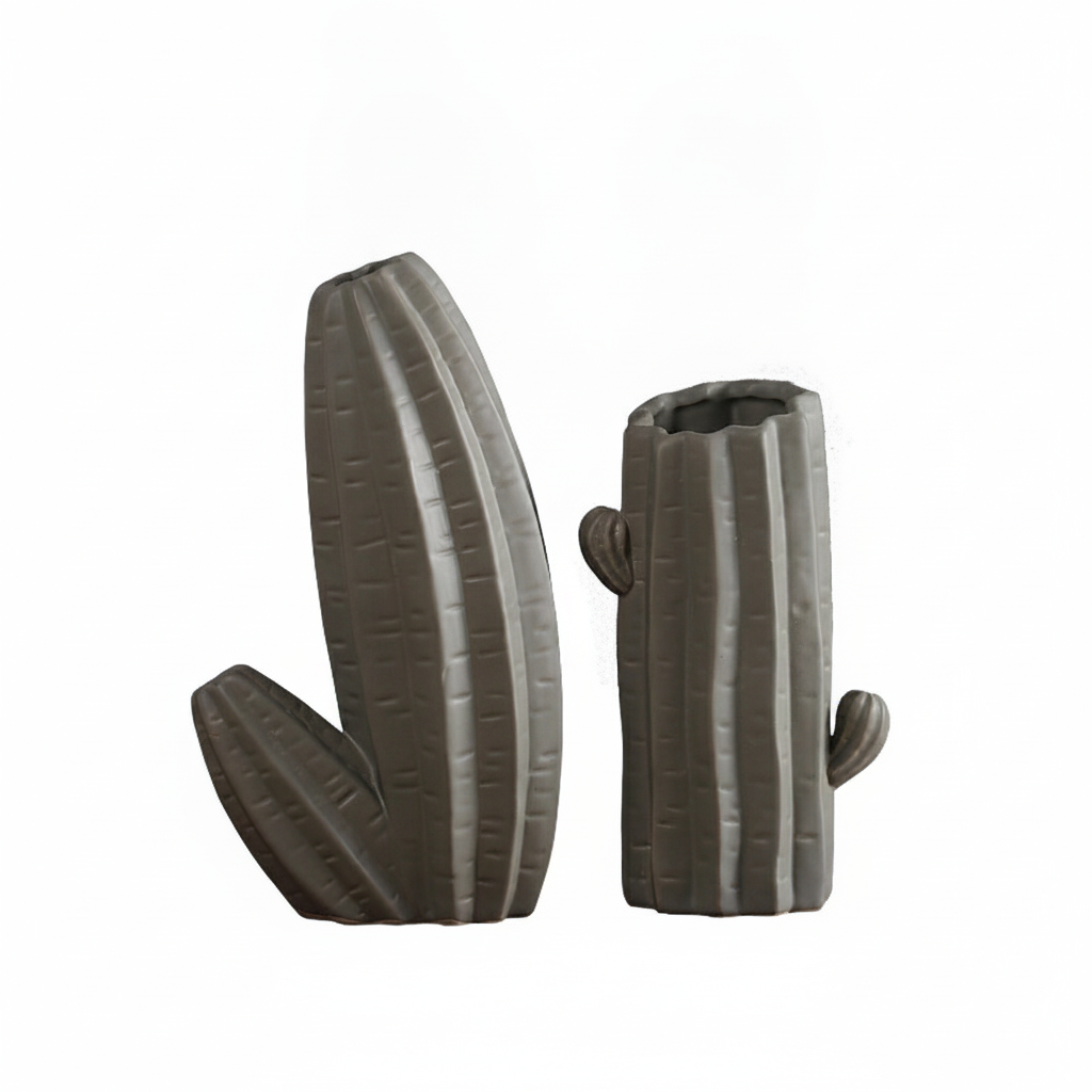 Figura de cactus de cerámica estilo nórdico - 5