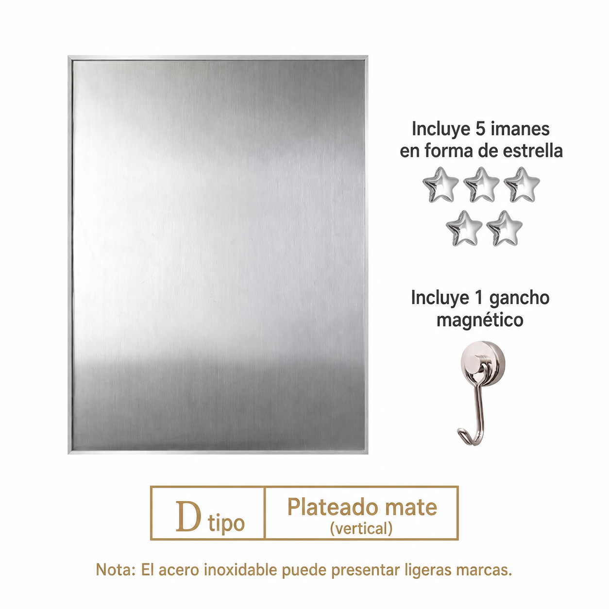 Marco Magnético de Aluminio para Cuadro Decorativo Vertical