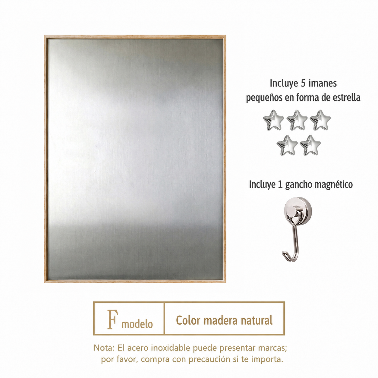 Marco Magnético de Aluminio para Cuadro Decorativo Vertical