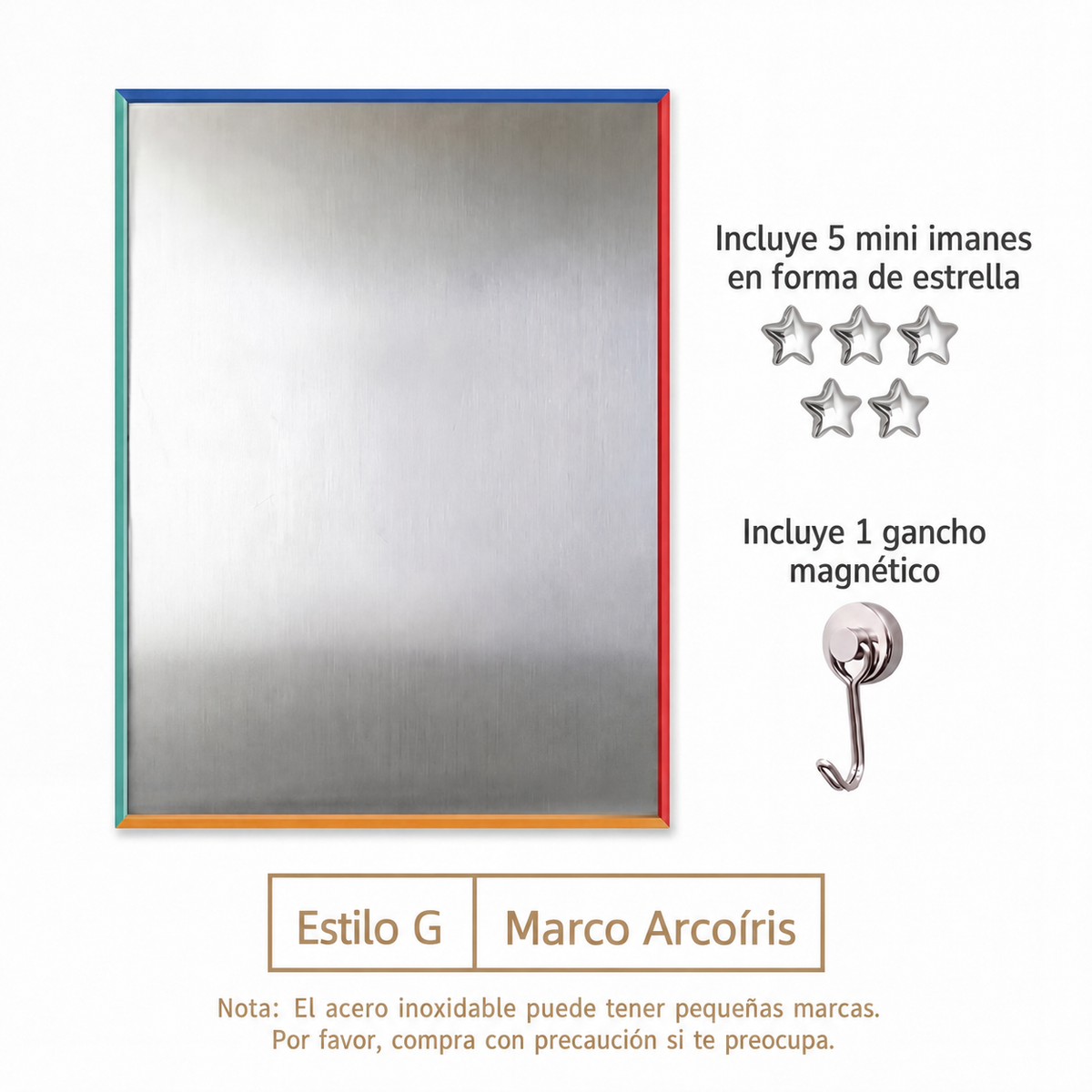 Marco Magnético de Aluminio para Cuadro Decorativo Vertical