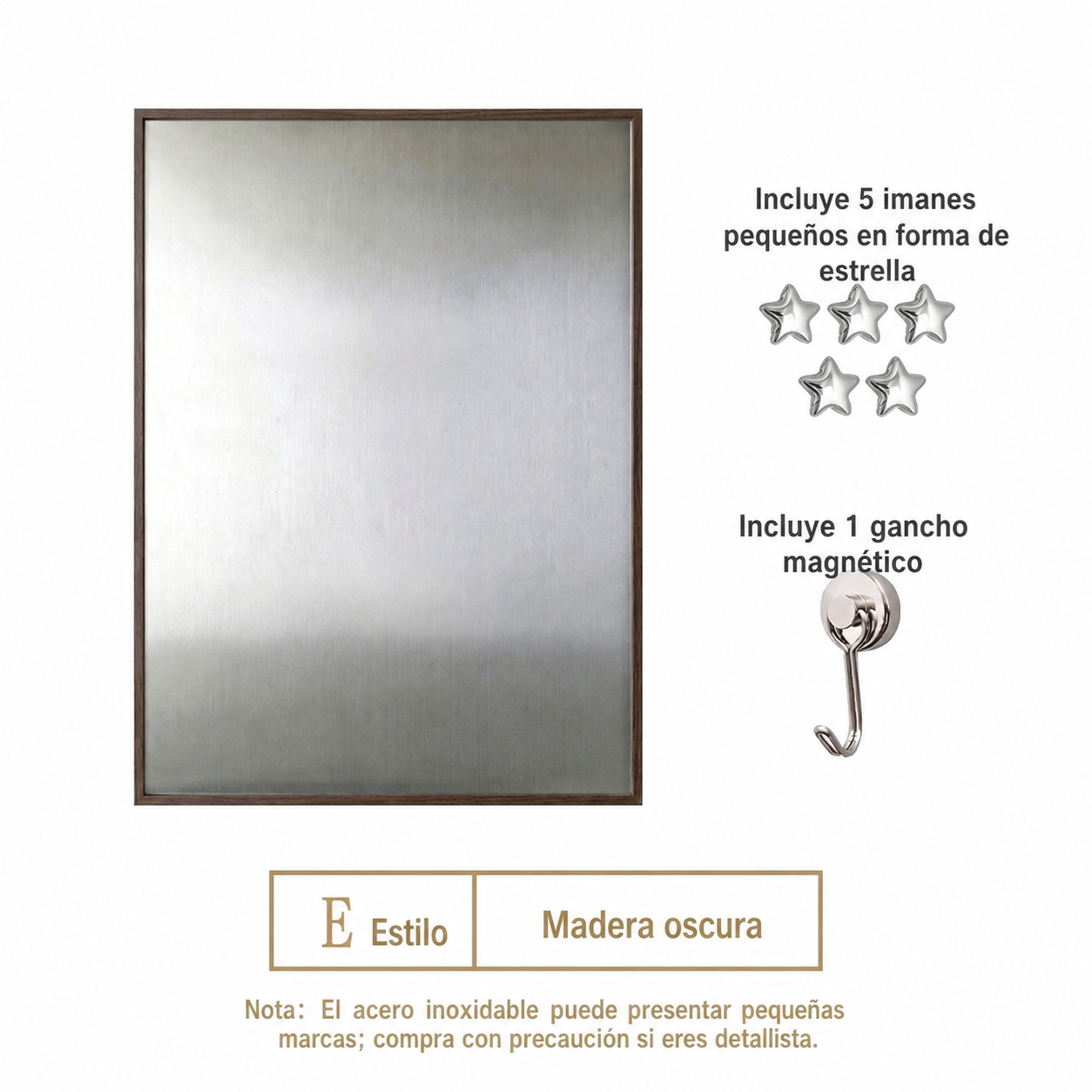 Marco Magnético de Aluminio para Cuadro Decorativo Vertical