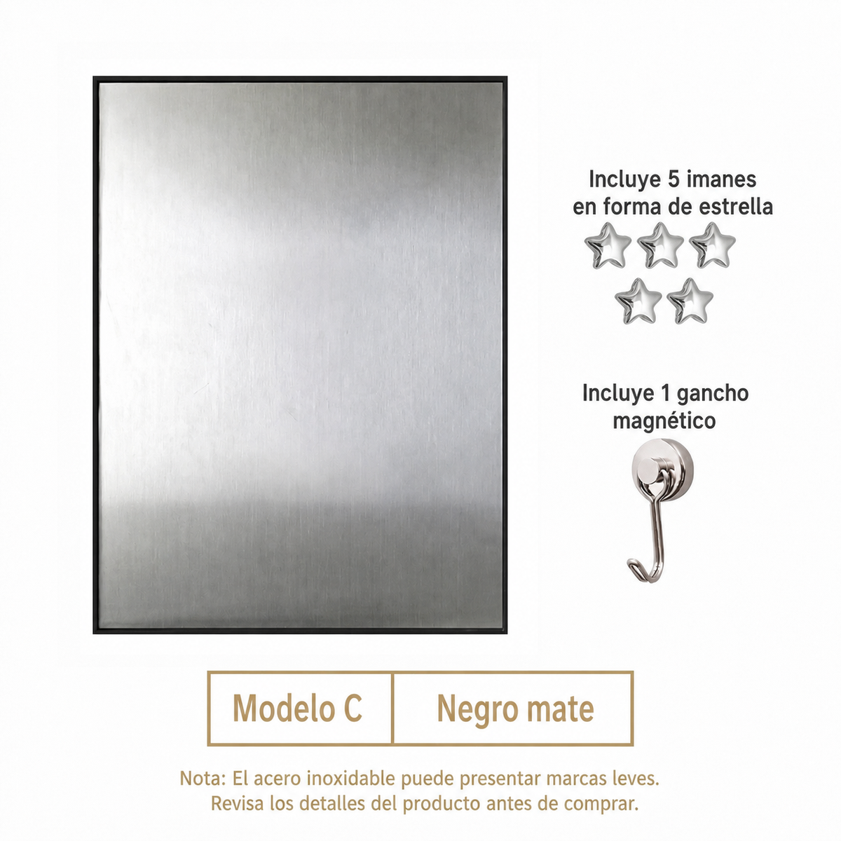 Marco Magnético de Aluminio para Cuadro Decorativo Vertical
