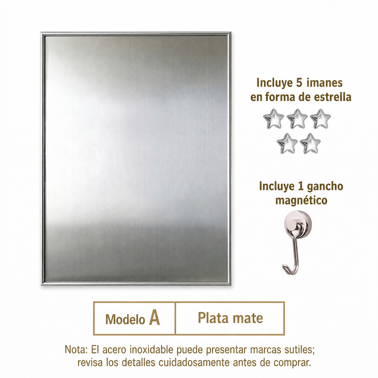 Marco Magnético de Aluminio para Cuadro Decorativo Vertical