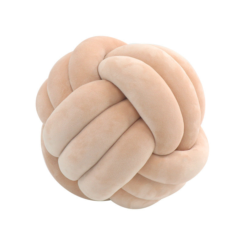 Cojín esférico tejido a mano estilo nórdico con relleno