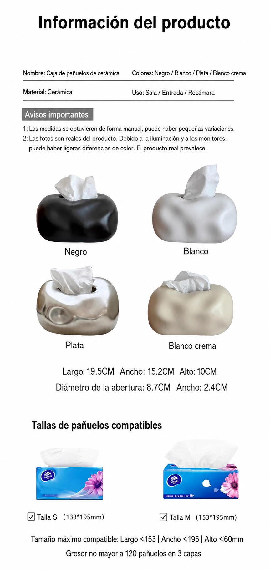 Portarrollos de cerámica estilo wabi-sabi minimalista - 10