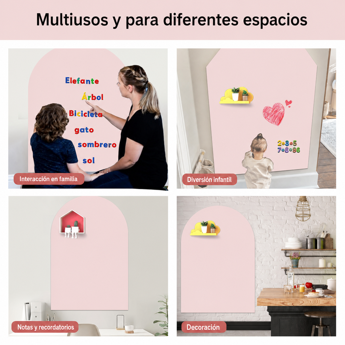 Pizarrón Magnético Infantil con Forma Decorativa 80×100 cm - 2