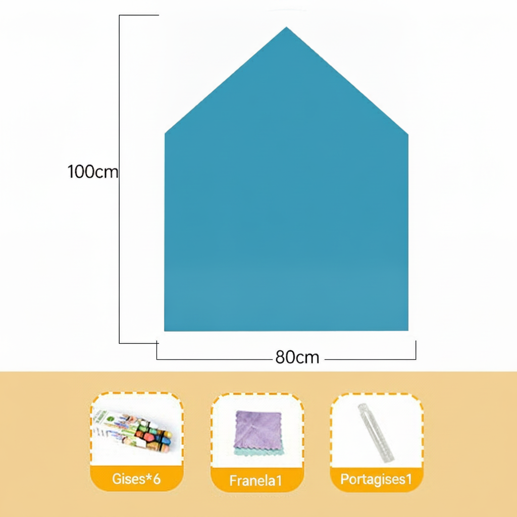 Pizarrón Magnético Infantil con Forma Decorativa 80×100 cm - 4