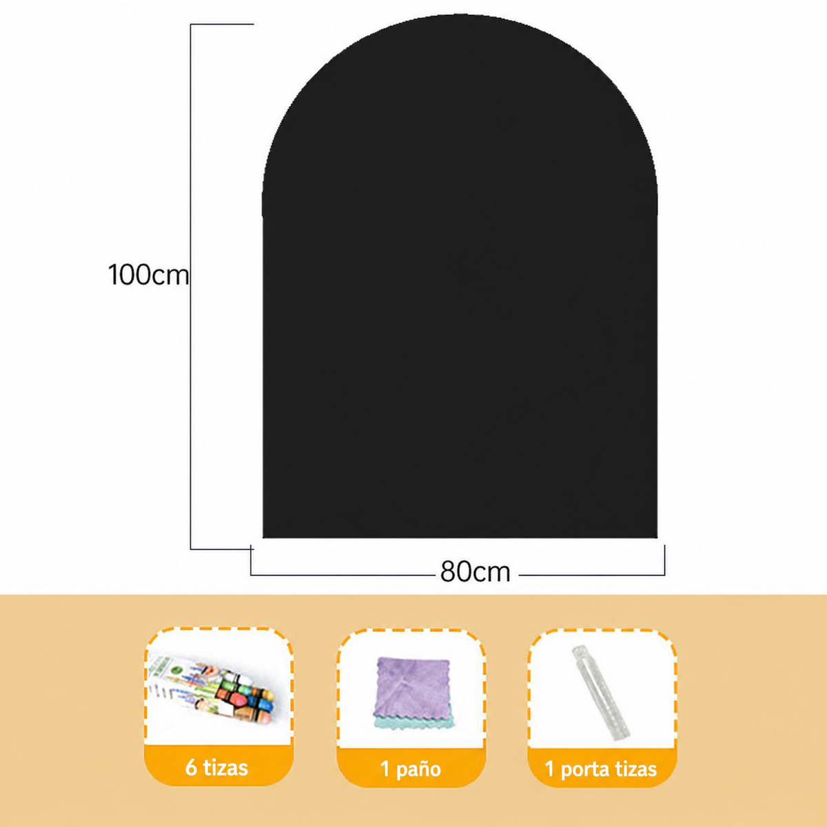 Pizarrón Magnético Infantil con Forma Decorativa 80×100 cm