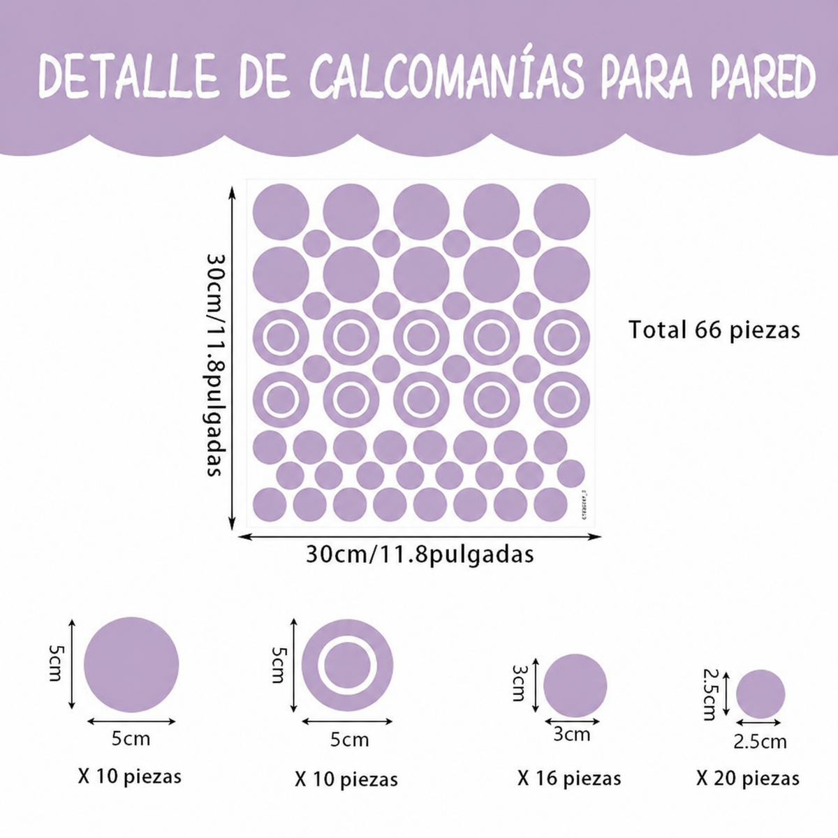 Stickers decorativos PVC para pared cuarto infantil - 8